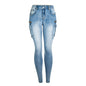 High-Rise Side-Cargo Skinny Jeans