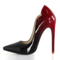 Scalloped Patent Leather Stiletto Pumps