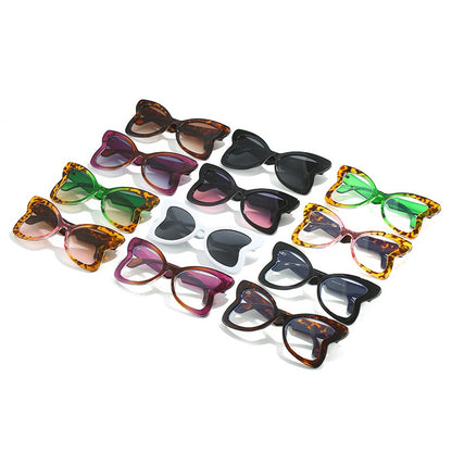 Stylish Butterfly-Shaped Polycarbonate Sunglasses in Variety of Colors and Patterns