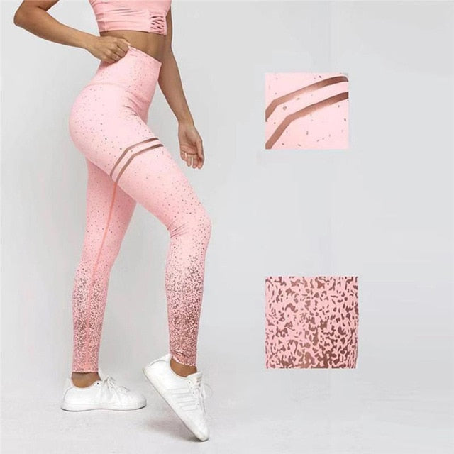 Sparkling High Waisted Sports Leggings