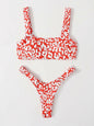 Retro Bloom High-Cut Bikini Set