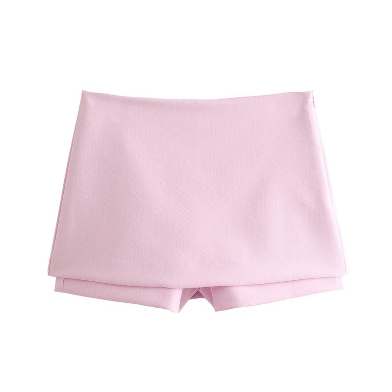 “Blush Breeze” Collar Halter Top & Skort Co-ord Set