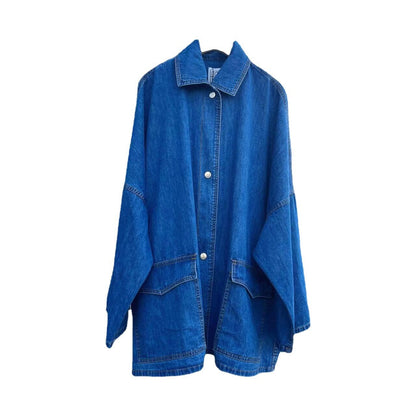 Oversized Utility Denim Jacket – Effortlessly Cool, Always in Style