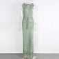 Boho Crochet Cover-Up Maxi Dress