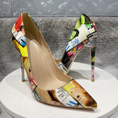 Editorial Collage Stiletto Pumps