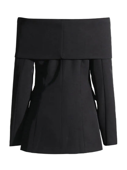 Stylish Off-the-Shoulder Blazer For Women