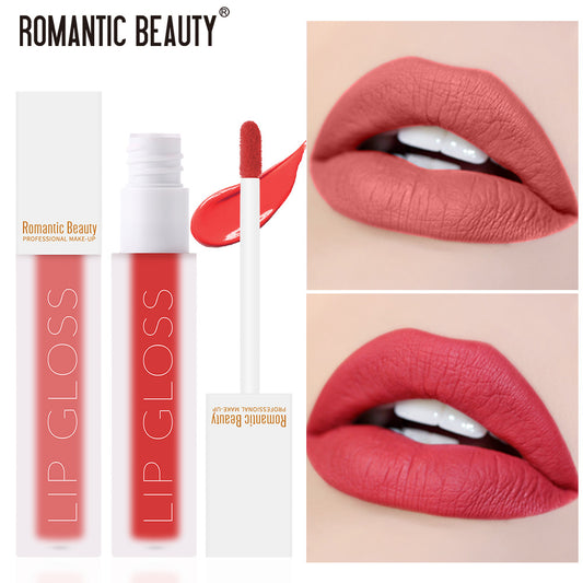 Velvet Matte Lip Glaze Non-Stick Lip Gloss by Romantic Beauty