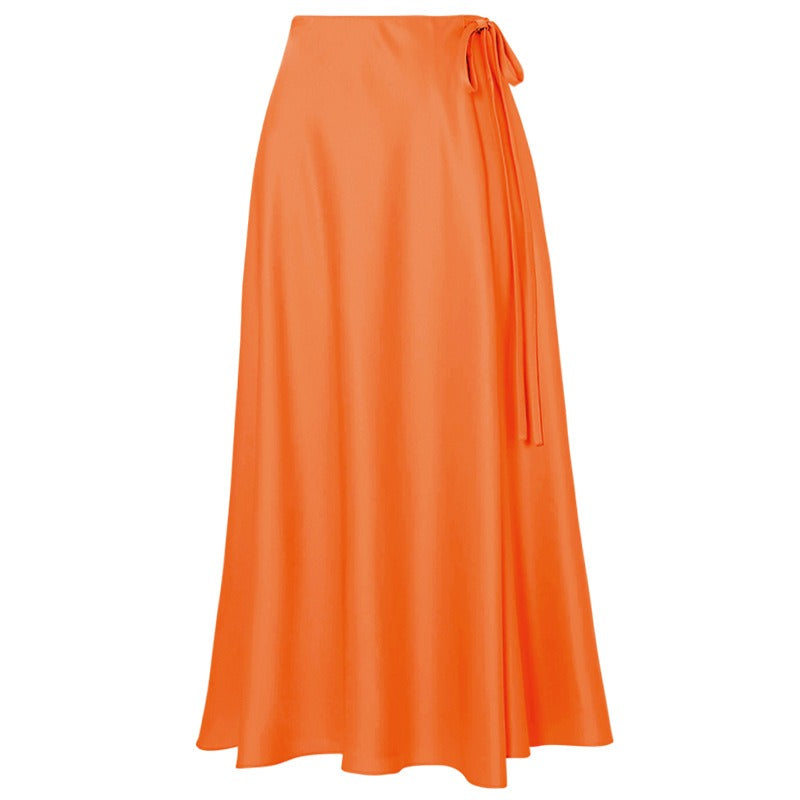 Floral Bloom One Shoulder Swimsuit & Sarong Set – Tropical Orange