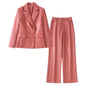 Blush Authority Vegan Leather Power Suit