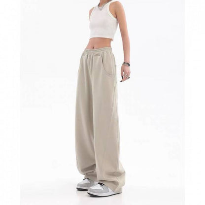 High-end Wide Leg Cotton  Sweatpants