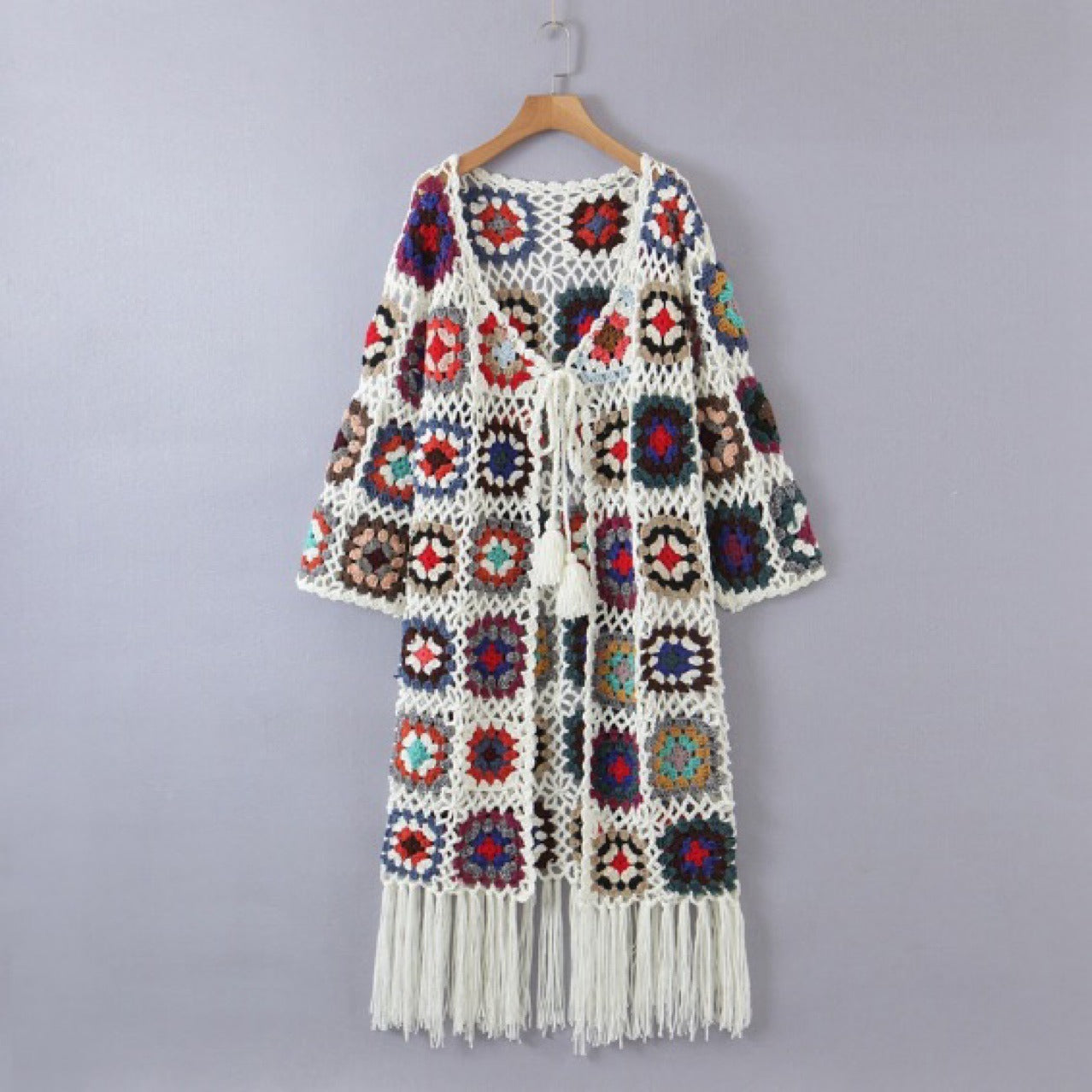Women's Ethnic Style long Sleeve Knit Cardigan