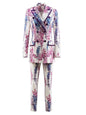 Floral Power Suit – Where Elegance Blooms Boldly