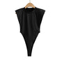 Sleeveless Shoulder Pad Bodysuit – Essential Edge