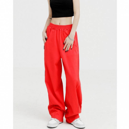 High-end Wide Leg Cotton  Sweatpants