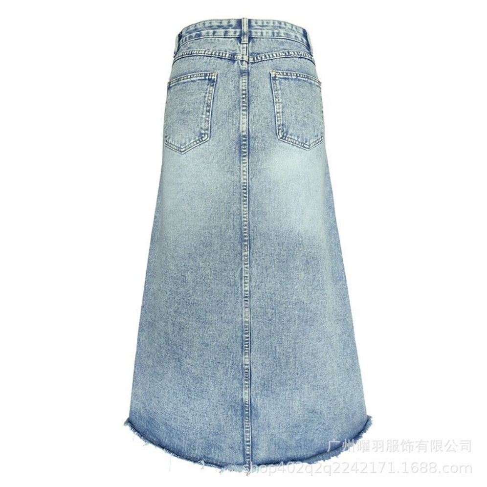 Vintage Denim A-line Skirt