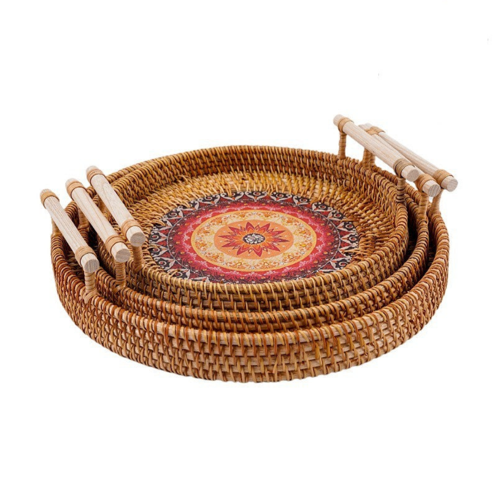 Vietnam Handwoven Rattan Storage Trays