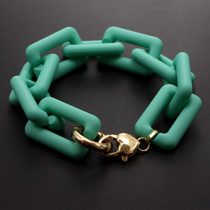 Fashion Chunky Colorful Chain Bracelets