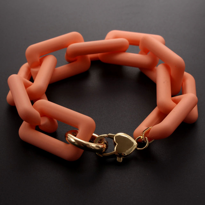 Fashion Chunky Colorful Chain Bracelets