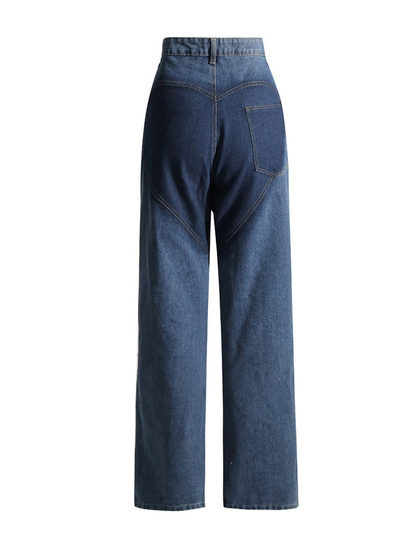 Dough Twists Wide Leg High Waisted Jean Pants