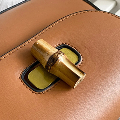 Vintage Style Crossbody with Bamboo Handle