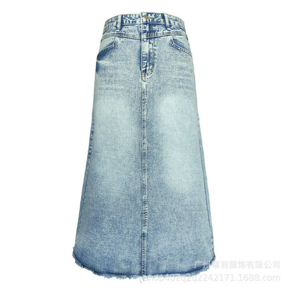 Vintage Denim A-line Skirt