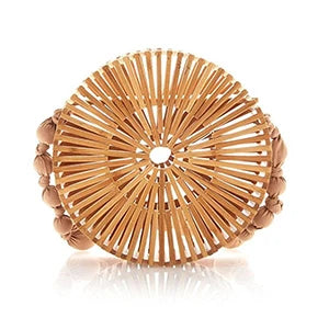 Round Handmade Bamboo Bag
