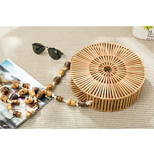 Round Handmade Bamboo Bag