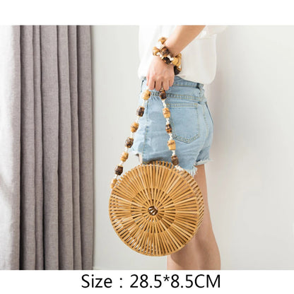 Round Handmade Bamboo Bag