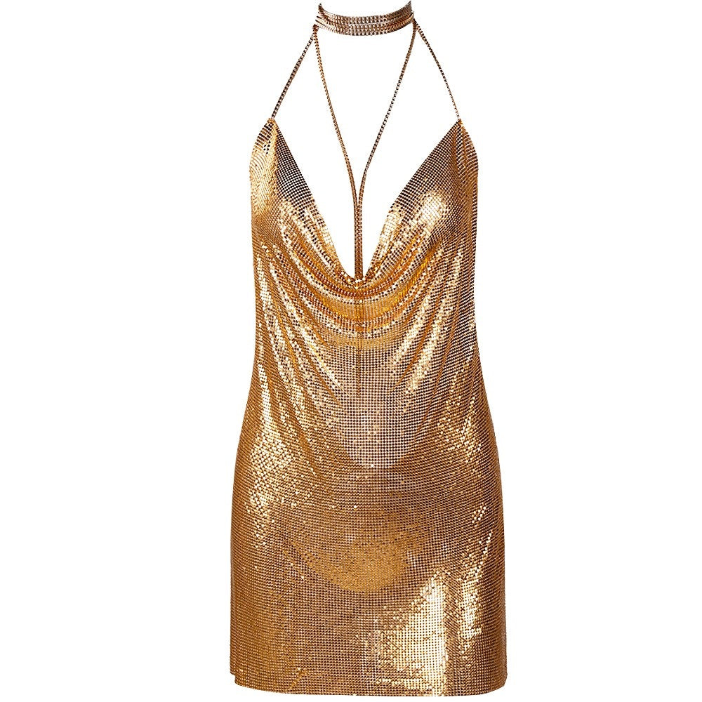 Gold and Silver  Chainmail Mini Dresses