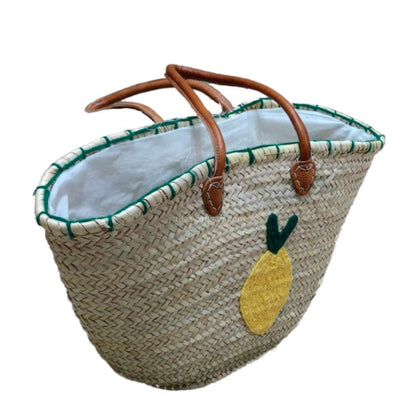 Panier Lemon Raffia Handbag