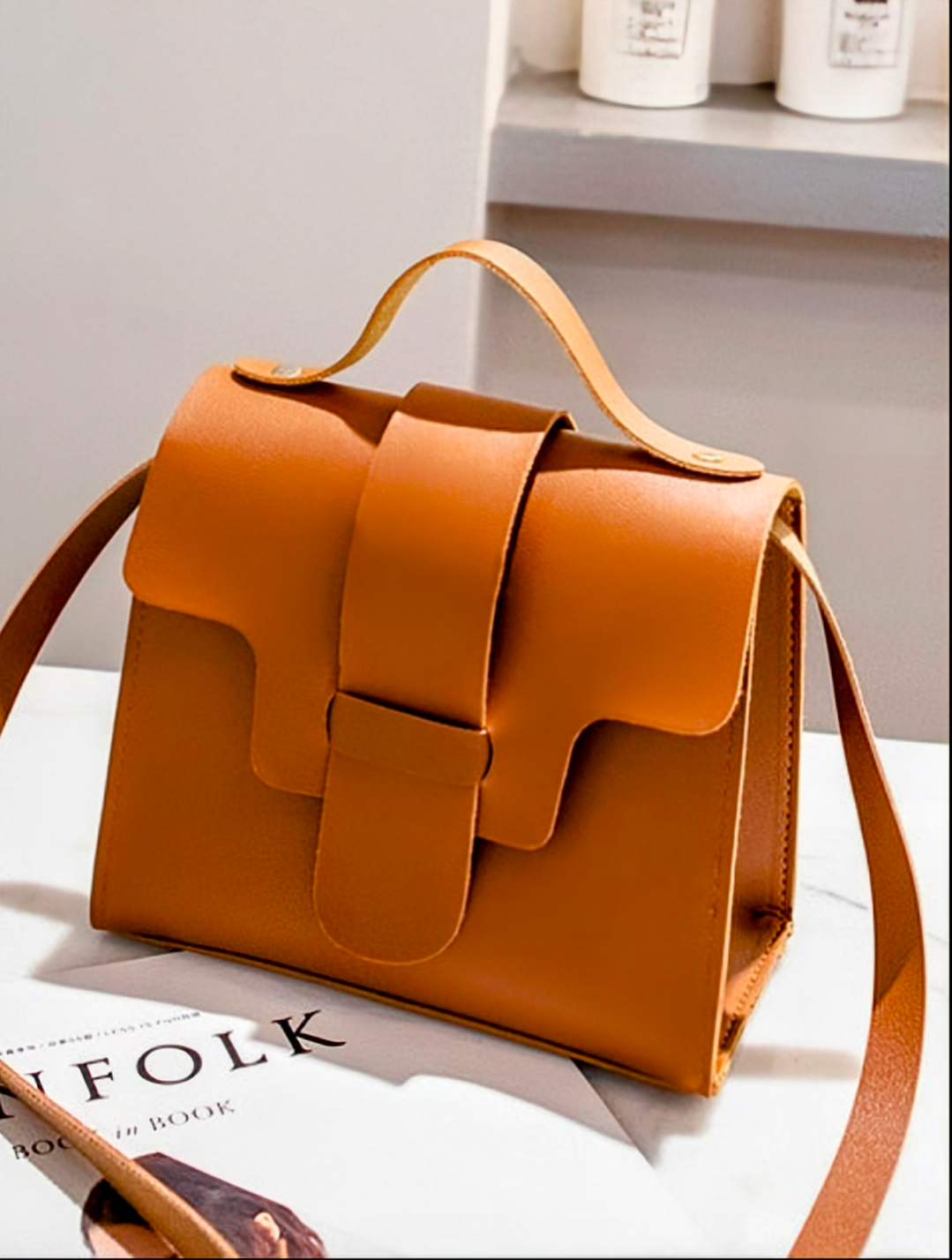 Compact and Cute  Leatherette Crossbody Bag for women, Comes in Multiple Colors