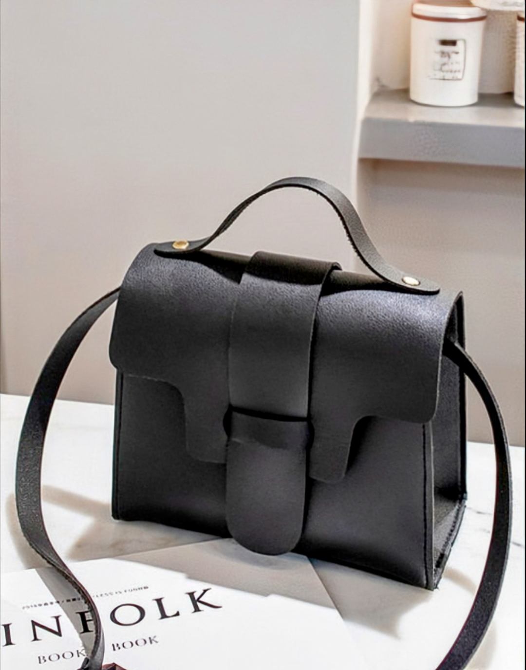 Compact and Cute  Leatherette Crossbody Bag for women, Comes in Multiple Colors