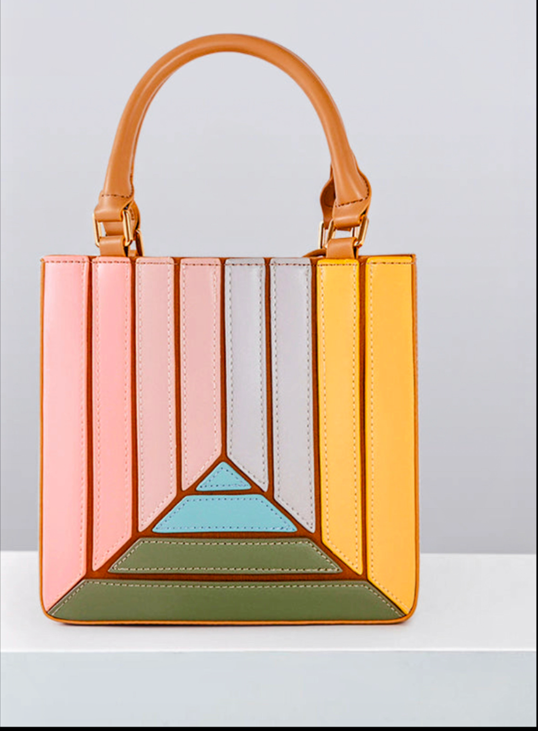 Elegant Color Blocking Fashion Handbags Women