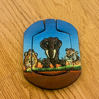 Leather Animal Print Compact Mirrors