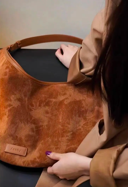 Women's Corduroy Shoulder Bag