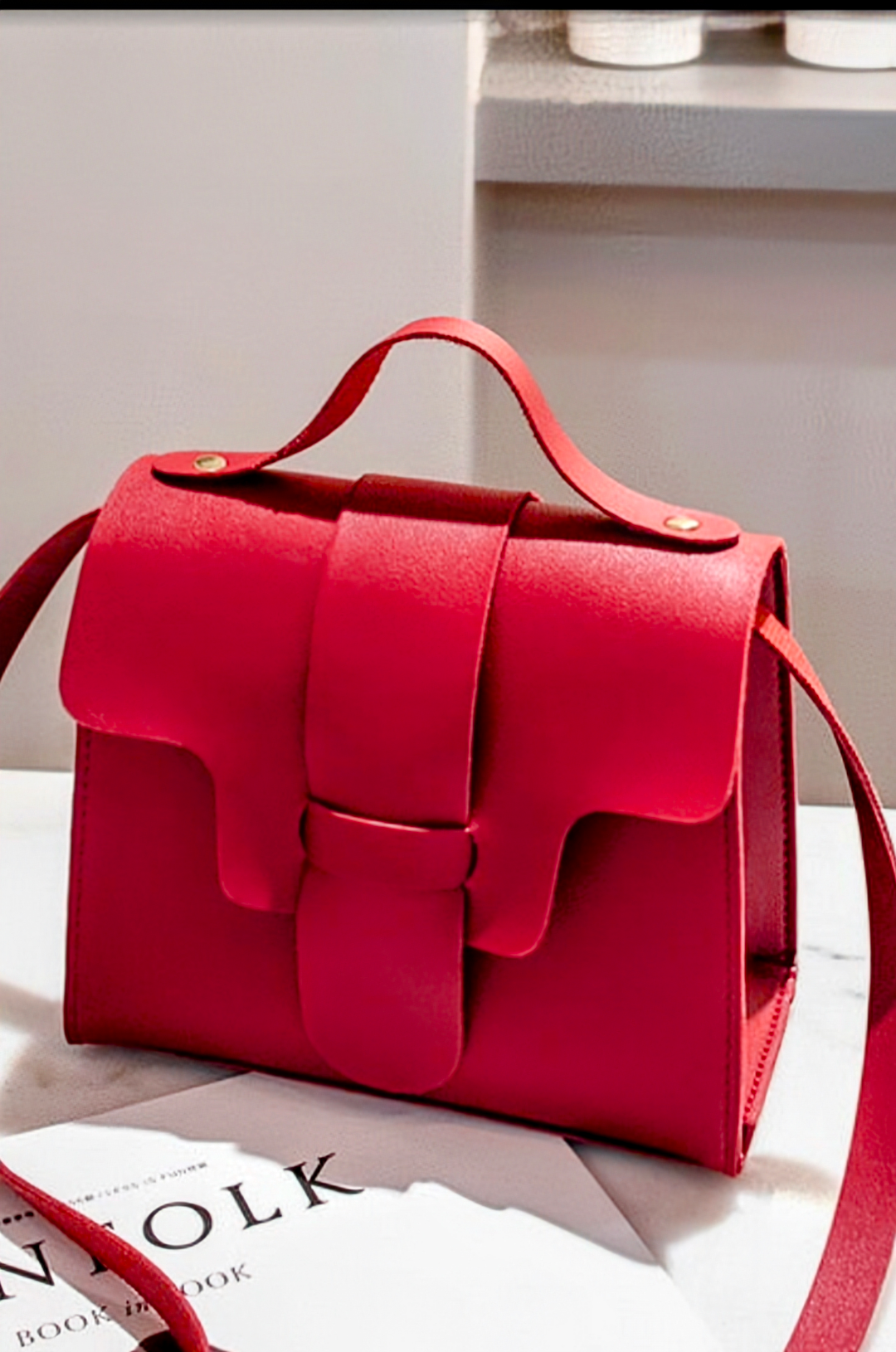 Compact and Cute  Leatherette Crossbody Bag for women, Comes in Multiple Colors