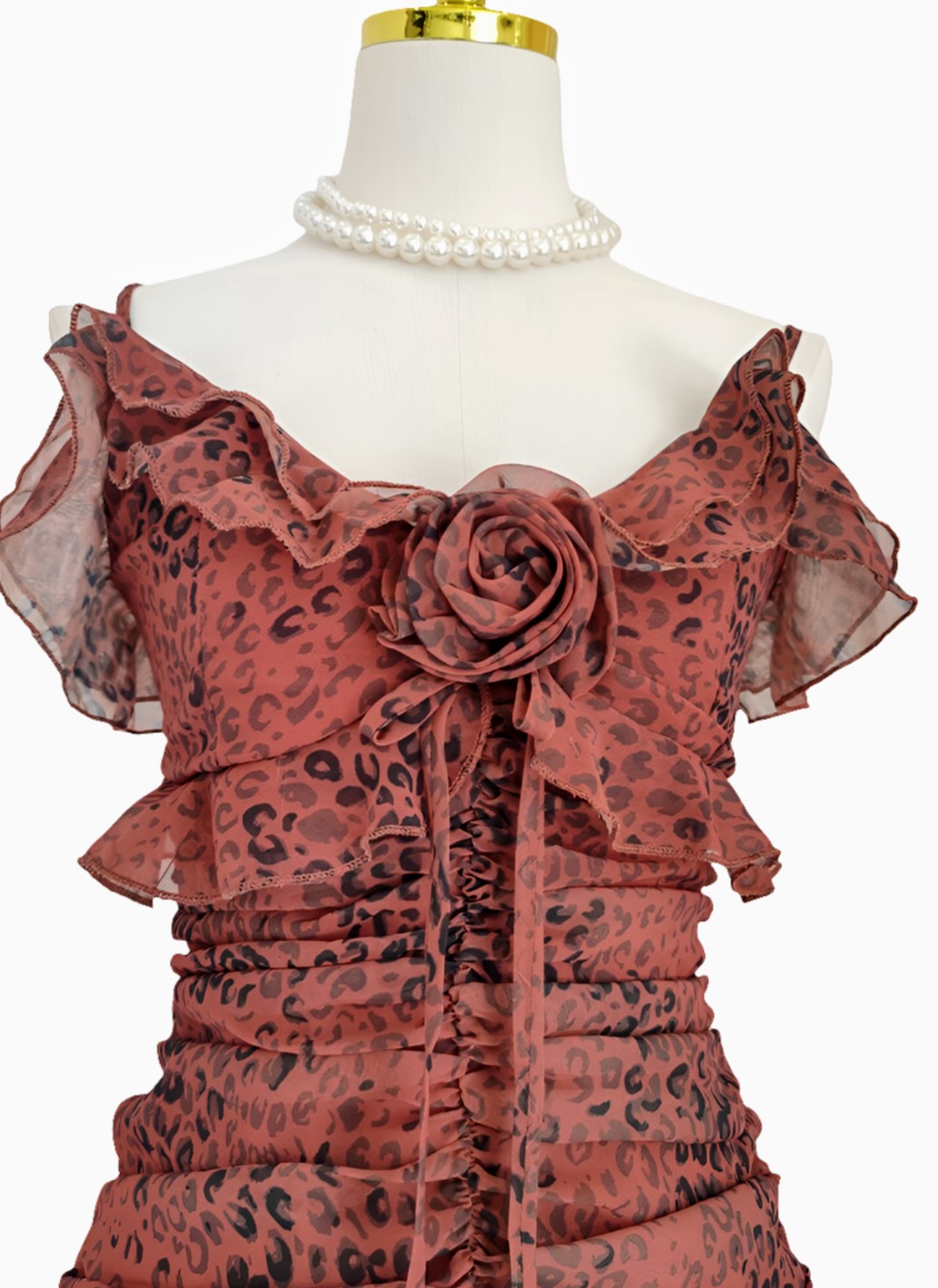 Flirty Print Chiffon Dresses For Women