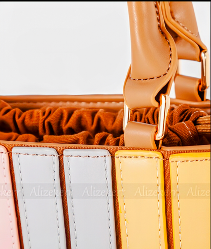 Elegant Color Blocking Fashion Handbags Women